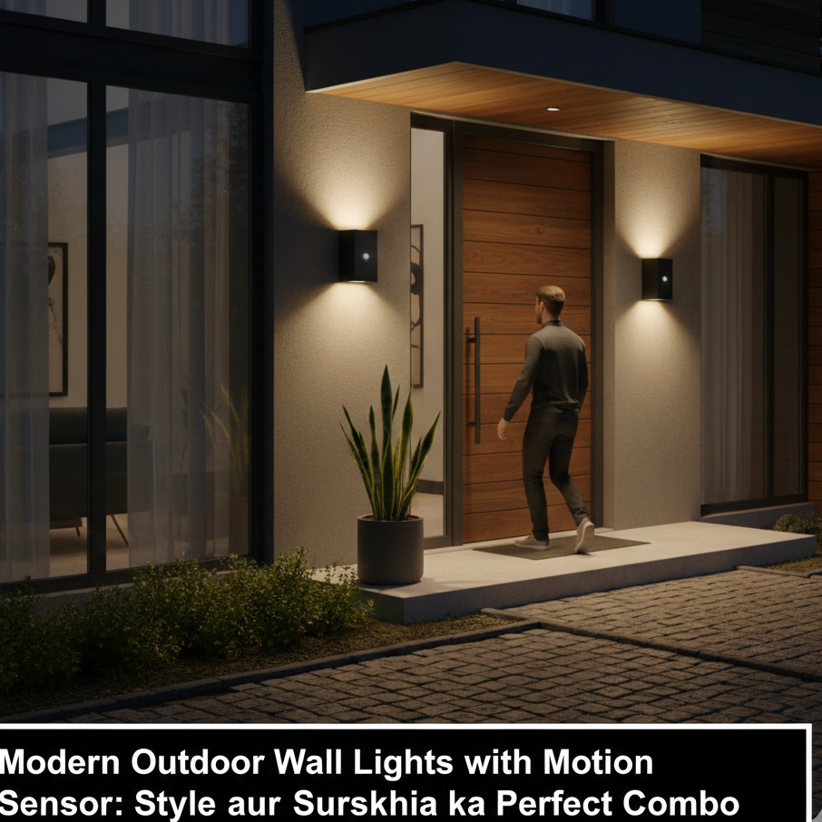 Modern Outdoor Wall Lights with Motion Sensor: Style aur Suraksha ka Perfect Combo