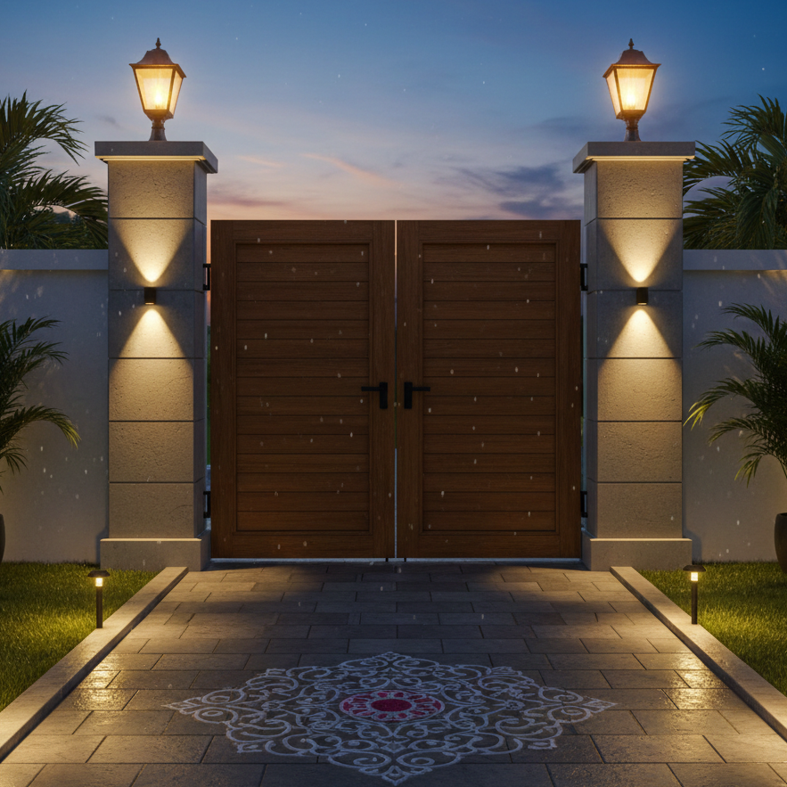 Waterproof Main Gate Light Designs: Apne Ghar ke Entrance ko Banayein Shandaar aur Surakshit